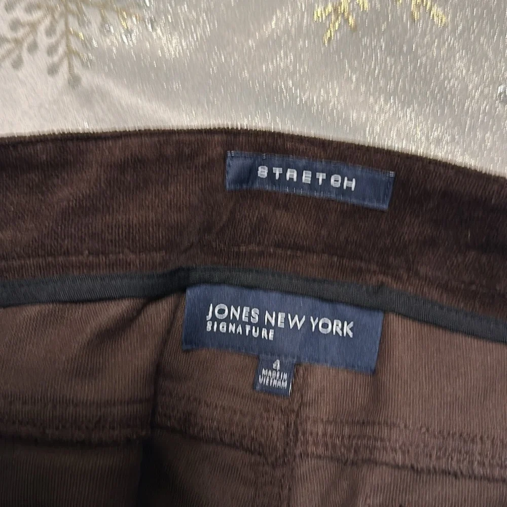 Jones New York Dark Brown Straight Leg Pants